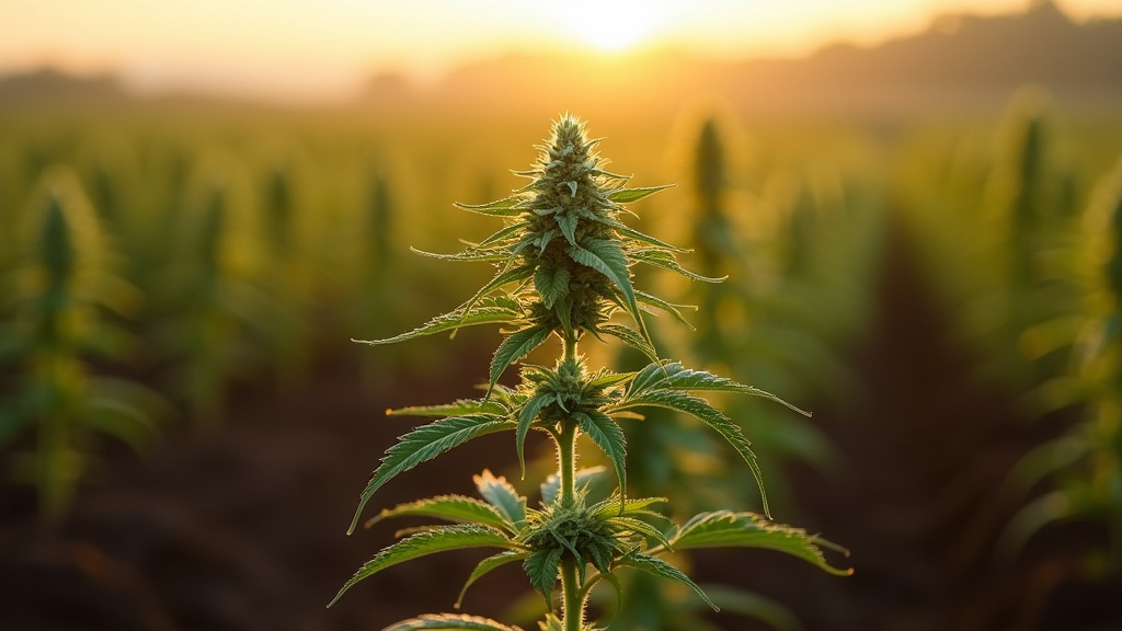 Illustration des trois sous-espèces de Cannabis Sativa avec leurs caractéristiques distinctives