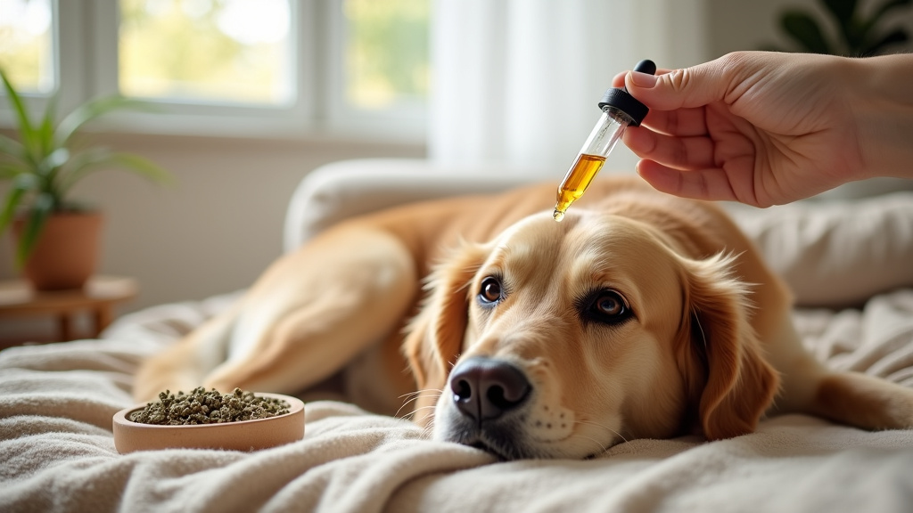 Chien âgé marchant sans boiter dans un jardin