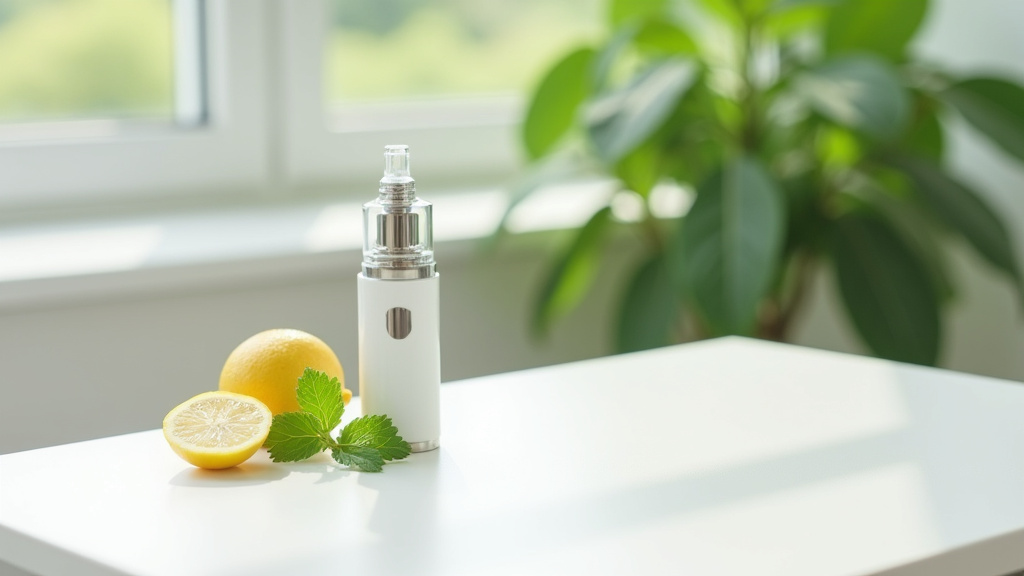 Différents modèles de puffs sans nicotine alignés sur une surface noire