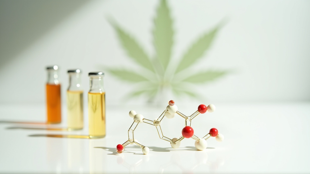 Schéma de la biosynthèse du THC dans la plante de cannabis