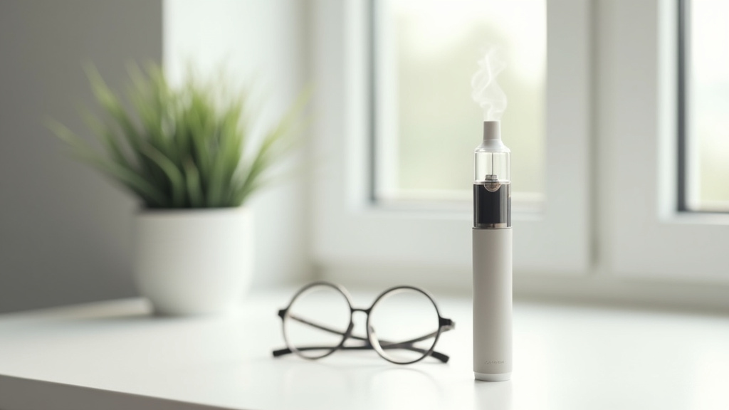 Différents types de pods de cigarette électronique posés sur un comptoir