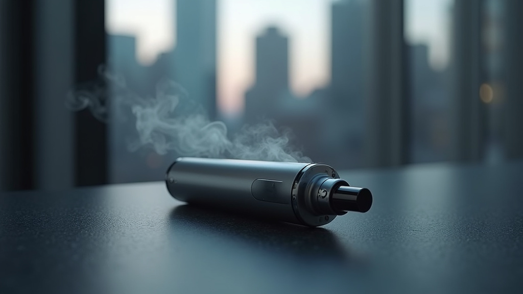 Intérieur d'un magasin spécialisé en cigarettes électroniques avec différents appareils exposés