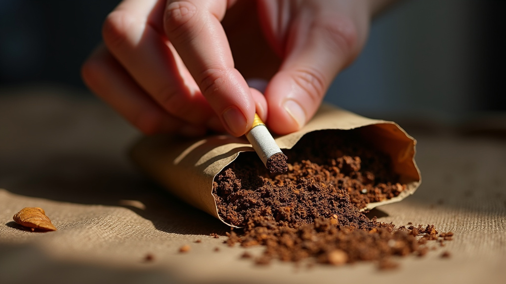 Outils de roulage de cigarettes avec tabac et filtres