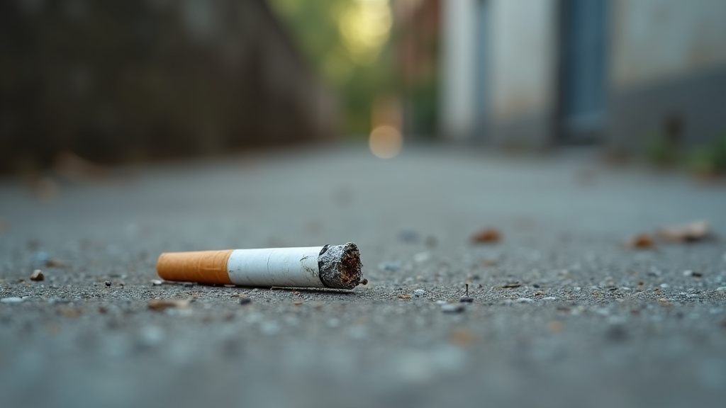 Cigarette électronique et paquet de cigarettes classiques posés sur une table de bois